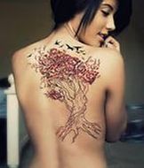 Татуировки надписи на спине