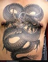 Девушка с татуировкой дракона бесплатно